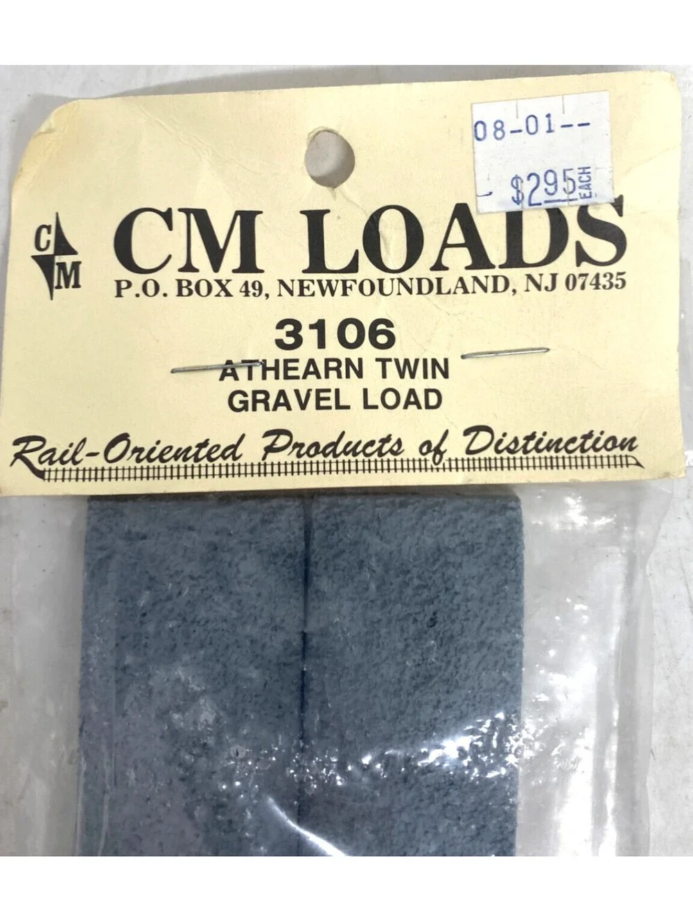 CM Loads 3106 Athearn Twin Gravel Load HO Scale Railroad Load